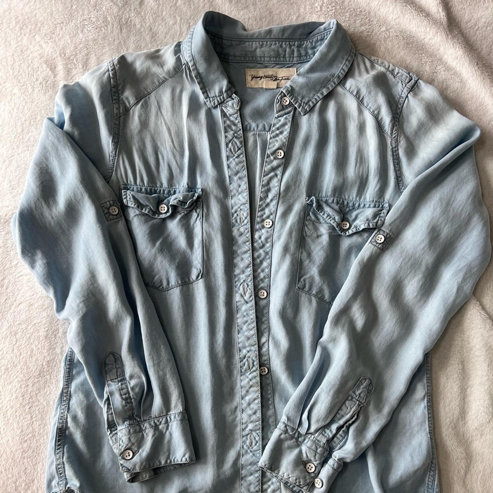 Vintage jean button down